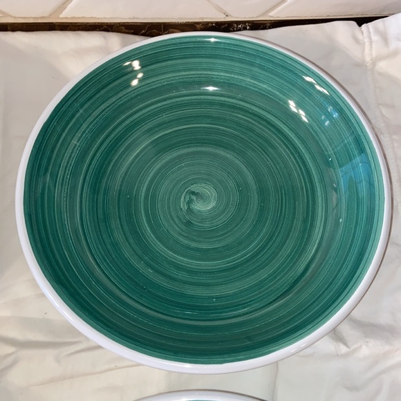 RARE VTG Caleca solid Hand Painted pasta soup bowl Made In Italy Set Of 4 - Picture 5 of 11